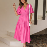 Bethany - Puff Sleeves Maxi Dress
