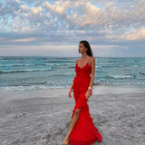 Zara - Ruffled Maxi Dress