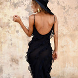 Zara - Ruffled Maxi Dress
