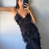 Zara - Ruffled Maxi Dress