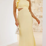 Blaire - One-Shoulder Cutout Maxi Dress