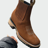 Cowboyskor i skinn