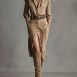 Sofia | Elegant Suede Dress