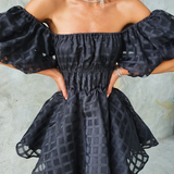 Evie - Puff Sleeve Mini Dress