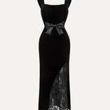 Bella | Elegant Velvet Lace Gown