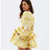 Raelynn - Floral Ruffle Mini Dress