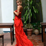 Zara - Ruffled Maxi Dress