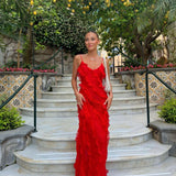 Zara - Ruffled Maxi Dress