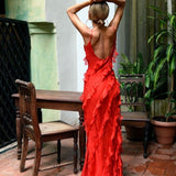 Zara - Ruffled Maxi Dress