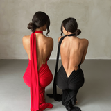 Isabella - Open Back Maxi Dress