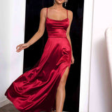 Alessia™ | Satin Maxi Dress