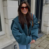 Casual Oversized Leather Jacket