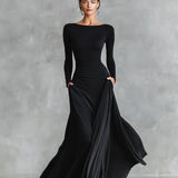 Rubi | Elegant Black Maxi Dress