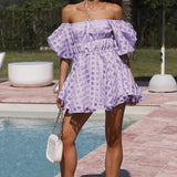 Evie - Puff Sleeve Mini Dress