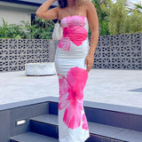 Arizona - Floral Mesh Maxi Dress