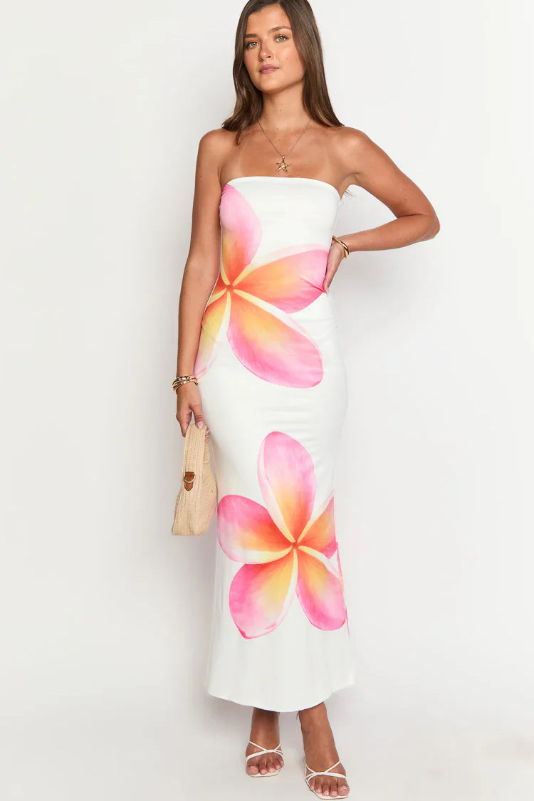 Arizona - Floral Mesh Maxi Dress