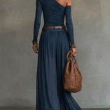 Monika – Navy Slimming Tulle Set