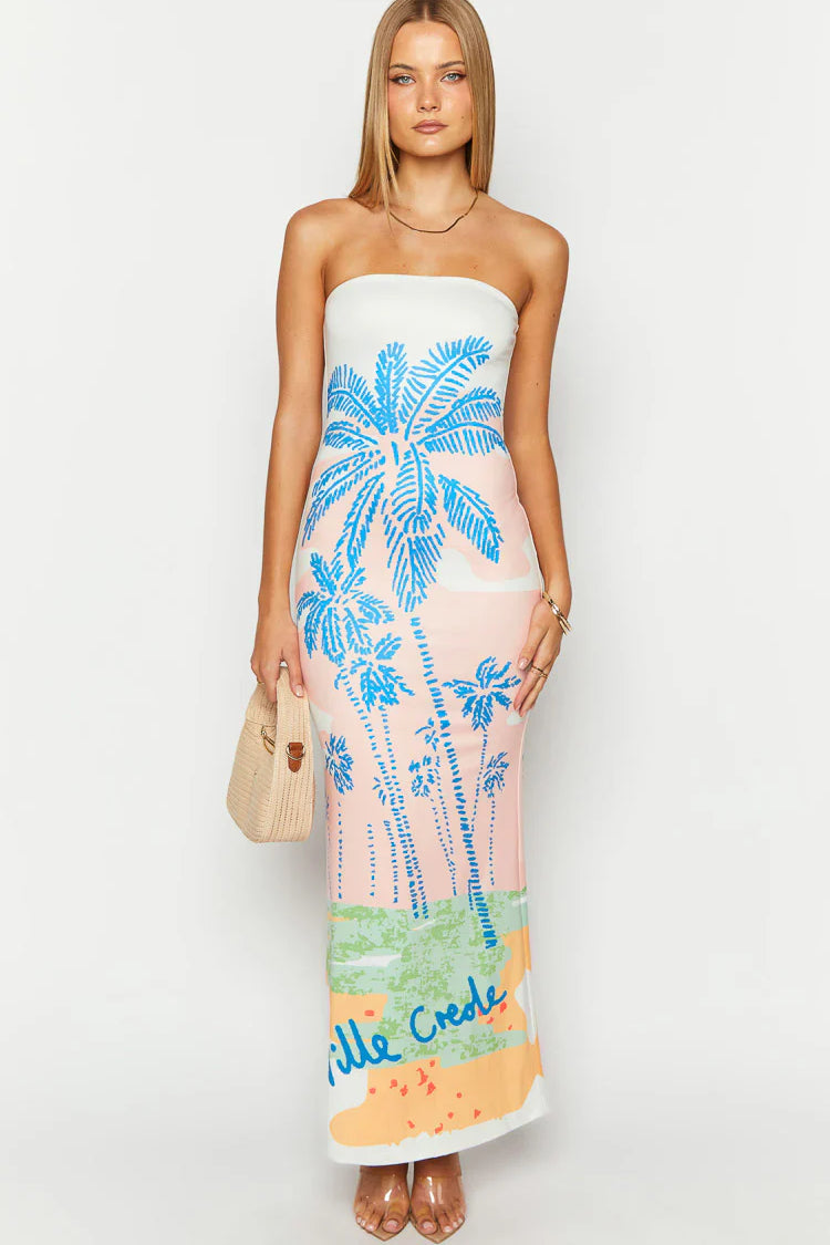 Arizona - Floral Mesh Maxi Dress