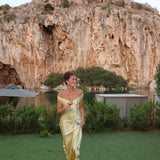 Emory - Satin Backless Maxi Dress