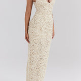 Lyra - Floral Backless Maxi Dress