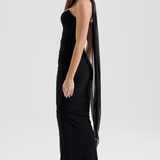 SERAPHINA - MESH CORSET MIDI DRESS