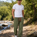 Men's Harem Pants – Comfortable Cotton Linen Joggers for Casual Outings
