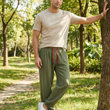 Men's Harem Pants – Comfortable Cotton Linen Joggers for Casual Outings