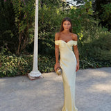 Emory - Satin Backless Maxi Dress