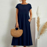 Gabrielle | Flowing Midi Dress with Timeless Elegance