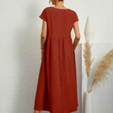 Gabrielle | Flowing Midi Dress with Timeless Elegance