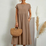 Gabrielle | Flowing Midi Dress with Timeless Elegance