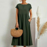 Gabrielle | Flowing Midi Dress with Timeless Elegance