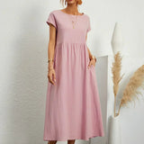 Gabrielle | Flowing Midi Dress with Timeless Elegance