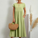 Gabrielle | Flowing Midi Dress with Timeless Elegance