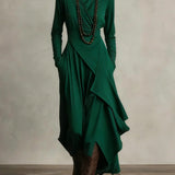 Natalie | Elegant Draped Dress