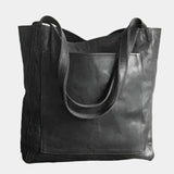 Äkta skinnväska för axeln
