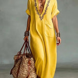 Marta | Bohemian Maxi Dress with Floral Print