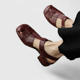 Terézia – eleganta sandaler i skinn
