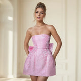 Avy - Stunning Bow Mini Dress
