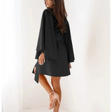 Cora - Elegant Solid Long-Sleeve Dress