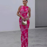 Alora - Elegant Floral Maxi Dress