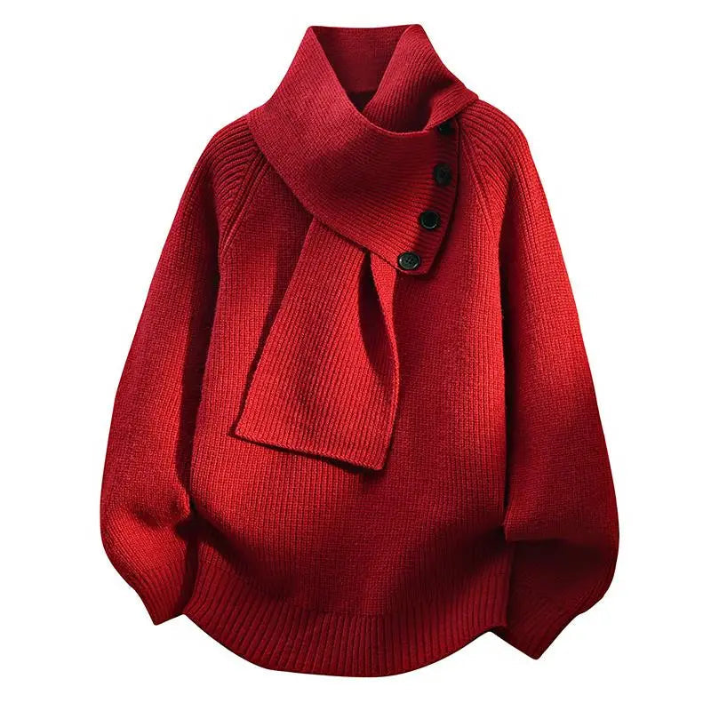 Arielle - Cozy Scarf-Neck Sweater