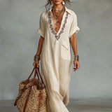 Marta | Bohemian Maxi Dress with Floral Print