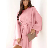 Cora - Elegant Solid Long-Sleeve Dress