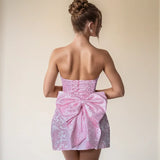 Avy - Stunning Bow Mini Dress