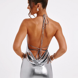 Hayden™ | Metallic maxi dress