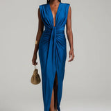 Moriah - Elegant Pleated Maxi Dress