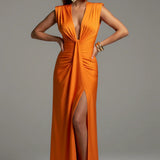 Moriah - Elegant Pleated Maxi Dress