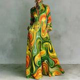 Lanna – Floral Button Maxi Dress