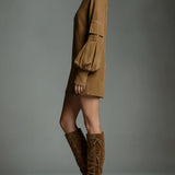Marlowe | Vintage Suede Mini Dress